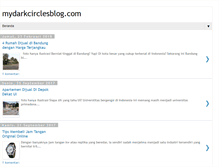 Tablet Screenshot of mydarkcirclesblog.com